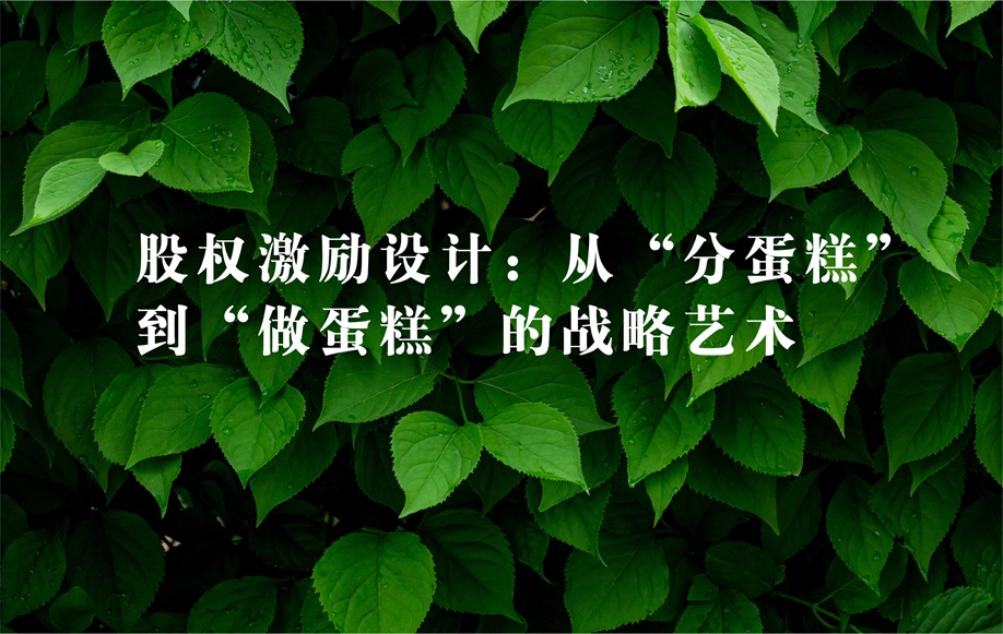 股权激励设计：从“分蛋糕”到“做蛋糕”的战略艺术